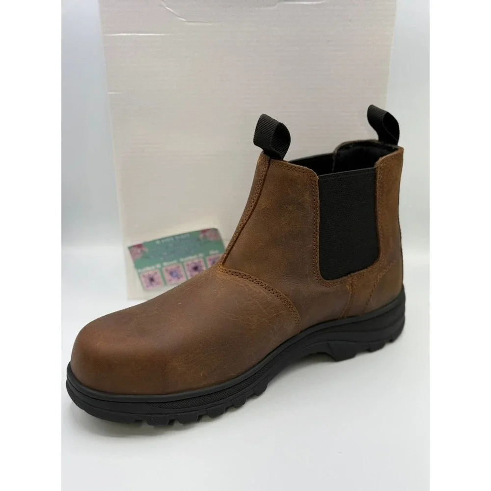 Wolverine W251050 Sudan Brown Steel‎ Toe Carlsbad Slip-On Romeo Work Boot 11M